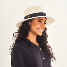 Cargar imagen en el visor de la galería, Image 02: Uv Line Panama Hat Hat Shanghai Imp Uni White Black Upf50+