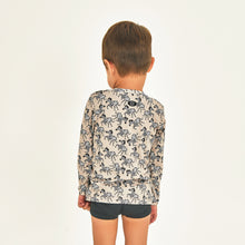Cargar imagen en el visor de la galería, Model Back: Uv Line Rash Guard Longsleeve Baby Zebra Upf50+
