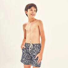 Cargar imagen en el visor de la galería, Model Front: Uv Line Boy's Swimwear Shorts Kids Costela Aco Upf50+