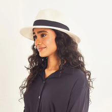 Cargar imagen en el visor de la galería, Image 04: Uv Line Panama Hat Hat Shanghai Imp Uni White Black Upf50+
