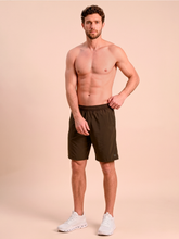 Cargar imagen en el visor de la galería, Image 05: Uv Line Short For Men / Bermuda Shorts New Fit Masc Brown Upf50+