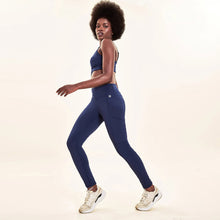 Cargar imagen en el visor de la galería, Image 04: Uv Line Fitness Bottom Legging Fit Aspen Navy Blue Upf50+