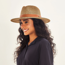 Cargar imagen en el visor de la galería, Image 02: Uv Line Fedora Hat Hat Giovana Imp Fem Mescla Upf50+