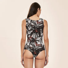 Cargar imagen en el visor de la galería, Model Back: Uv Line One-Piece Mirela Coqueiros Bege Upf50+