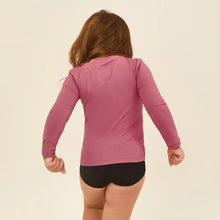 Cargar imagen en el visor de la galería, Model Back: Uv Line Rash Guard Longsleeve Baby Malva Upf50+