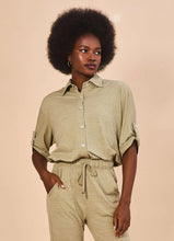Cargar imagen en el visor de la galería, Gallery: Uv Line Shirtdress Shirt Copa Sand Upf50+