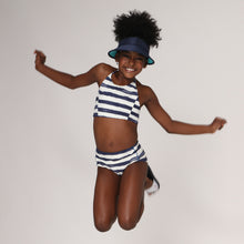 Cargar imagen en el visor de la galería, Model Front: Uv Line Girl's Two-Piece Bikini Set Listras Upf50+