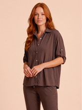 Cargar imagen en el visor de la galería, Gallery: Uv Line Shirtdress Shirt Copa Brown Upf50+
