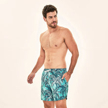 Cargar imagen en el visor de la galería, Image 02: Uv Line Swim Shorts Short Acqua Coqueiros Turquesa Upf50+