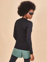 Cargar imagen en el visor de la galería, Image 04: Uv Line Rash Guard Longsleeve Fem Skin Infratherm Preto Upf50+