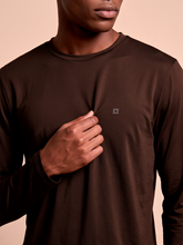 Cargar imagen en el visor de la galería, Image 05: Uv Line Rash Guard Longsleeve New Fit Textura Masc Brown Upf50+