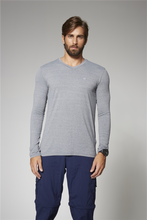 Cargar imagen en el visor de la galería, Model Front: Uv Line Fitness Top Sport Fit Mas Ml Mescla Upf50+