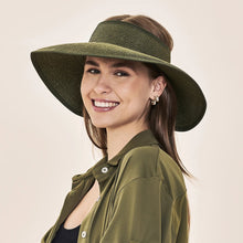 Cargar imagen en el visor de la galería, Image 02: Uv Line Visor Visor Siena Imp Fem Militar Green Upf50+
