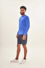 Cargar imagen en el visor de la galería, Image 02: Uv Line Rash Guard Longsleeve Uvpro Brasil Masc Cobalto Upf50+
