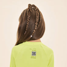 Cargar imagen en el visor de la galería, Image 04: Uv Line Rash Guard Acqua Qr Code Amarelo Fluor Upf50+