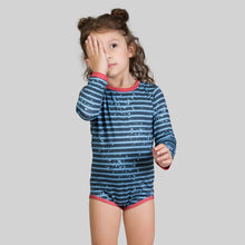 Cargar imagen en el visor de la galería, Image 07: Uv Line Baby Swimwear Macaquinho Baby Listras Upf50+