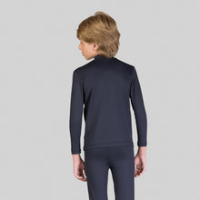 Cargar imagen en el visor de la galería, Model Back: Uv Line Rash Guard Rash Guard Kids High-Neck Black Upf50+