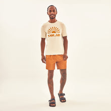 Cargar imagen en el visor de la galería, Model Front: Uv Line Fitness Top T-Shirt Solar Off White Upf50+