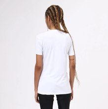 Cargar imagen en el visor de la galería, Model Back: Uv Line Fitness Top T-Shirt Sport Fit Branco Upf50+
