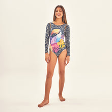 Cargar imagen en el visor de la galería, Image 05: Uv Line Girl's One-Piece Swimsuit Girl Tucano Upf50+
