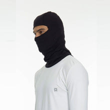 Cargar imagen en el visor de la galería, Model Front: Uv Line Flap Hat Skin Mask Balaclava Uni Black Upf50+

