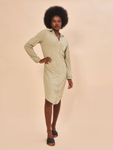 Cargar imagen en el visor de la galería, Image 02: Uv Line Shirtdress Shirtdress Copenhagen Mescla Areia Upf50+
