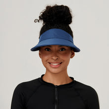 Cargar imagen en el visor de la galería, Model Front: Uv Line Visor Visor Leblon Navy Blue Upf50+
