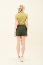Cargar imagen en el visor de la galería, Model Back: Uv Line Fitness Bottom Short Race Verde Militar Upf50+
