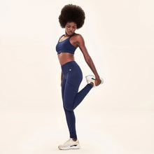 Cargar imagen en el visor de la galería, Image 02: Uv Line Fitness Bottom Legging Fit Aspen Navy Blue Upf50+
