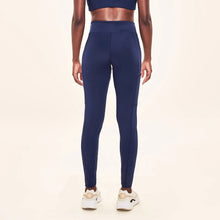 Cargar imagen en el visor de la galería, Model Back: Uv Line Fitness Bottom Legging Fit Aspen Navy Blue Upf50+
