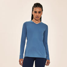 Cargar imagen en el visor de la galería, Model Front: Uv Line Rash Guard Longsleeve Sport Fit Aco Upf50+
