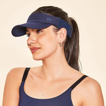 Cargar imagen en el visor de la galería, Image 02: Uv Line Visor Elastic Visor Navy Blue Upf50+
