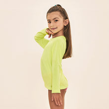 Cargar imagen en el visor de la galería, Image 02: Uv Line Rash Guard Acqua Qr Code Amarelo Fluor Upf50+
