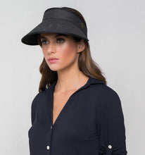 Cargar imagen en el visor de la galería, Model Front: Uv Line Visor Maresias Preto
