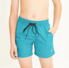 Cargar imagen en el visor de la galería, Gallery: Uv Line Boy's Swimwear Short Aqua Lucca Petroleo Upf50+
