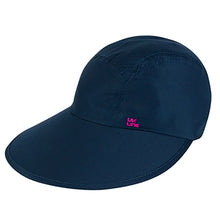 Cargar imagen en el visor de la galería, Product Front: Uv Line Caps Visor Capri Colors Nac Fem Navy Blue Rose Upf50+
