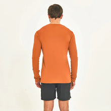 Cargar imagen en el visor de la galería, Model Back: Uv Line T-Shirt For Men Longsleeve Sport Fit Caramelo
