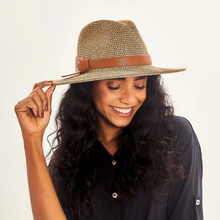 Cargar imagen en el visor de la galería, Image 04: Uv Line Fedora Hat Hat Giovana Imp Fem Mescla Upf50+
