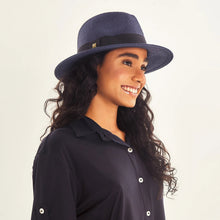 Cargar imagen en el visor de la galería, Image 04: Uv Line Panama Hat Hat Shanghai Imp Uni Navy Blue Upf50+
