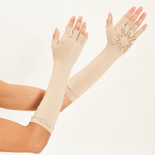 Cargar imagen en el visor de la galería, Image 04: Uv Line Glove Long Gloves Uni Chocolate Upf50+
