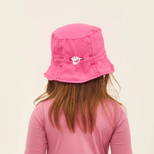 Cargar imagen en el visor de la galería, Model Back: Uv Line Bucket Hat Hat Napoli Basic Kids Nac Inf Pink Upf50+
