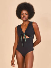 Cargar imagen en el visor de la galería, Image 06: Uv Line One-Piece Mirela Green Cactus Black Upf50+
