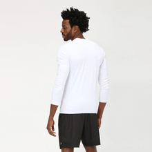 Cargar imagen en el visor de la galería, Model Back: Uv Line Rash Guard Longsleeve Uvpro Branco Upf50+
