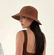 Cargar imagen en el visor de la galería, Product Front: Uv Line Floppy Hat Lyon Conhaque Upf50+
