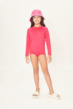 Cargar imagen en el visor de la galería, Image 04: Uv Line Bucket Hat Basic Kids Pink Rosa Upf50+
