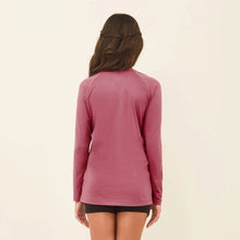 Cargar imagen en el visor de la galería, Model Back: Uv Line Rash Guard Longsleeve Uvpro Kids Malva Upf50+
