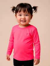 Cargar imagen en el visor de la galería, Gallery: Uv Line Rash Guard Longsleeve Baby Pink Fluor Upf50+
