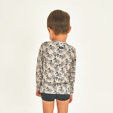 Cargar imagen en el visor de la galería, Model Back: Uv Line Rash Guard Longsleeve Baby Zebra Upf50+
