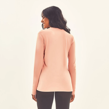 Cargar imagen en el visor de la galería, Model Back: Uv Line Rash Guard Longsleeve Sport Fit Solar Rose Upf50+
