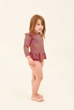 Cargar imagen en el visor de la galería, Image 02: Uv Line Baby Swimwear Baby Shine Malva Up50+

